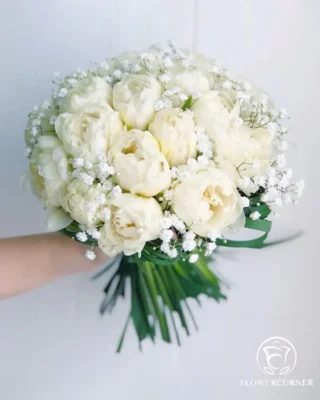 Hoa cầm tay cô dâu Mây Trắng